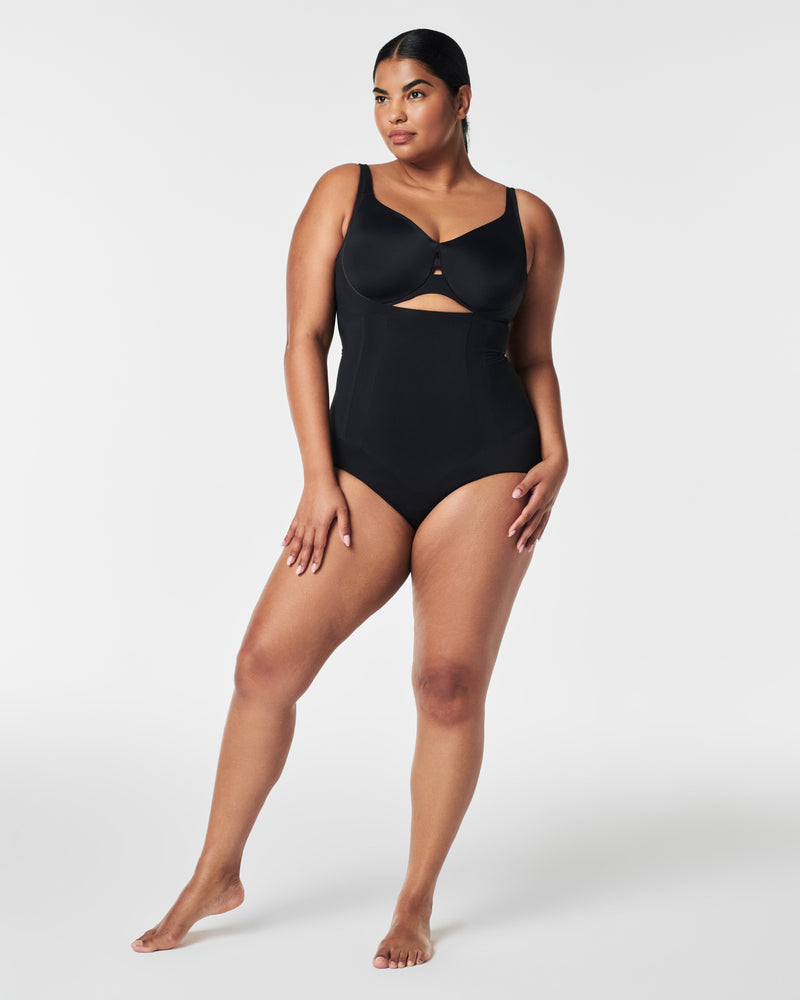 Open-Bust Brief Bodysuit