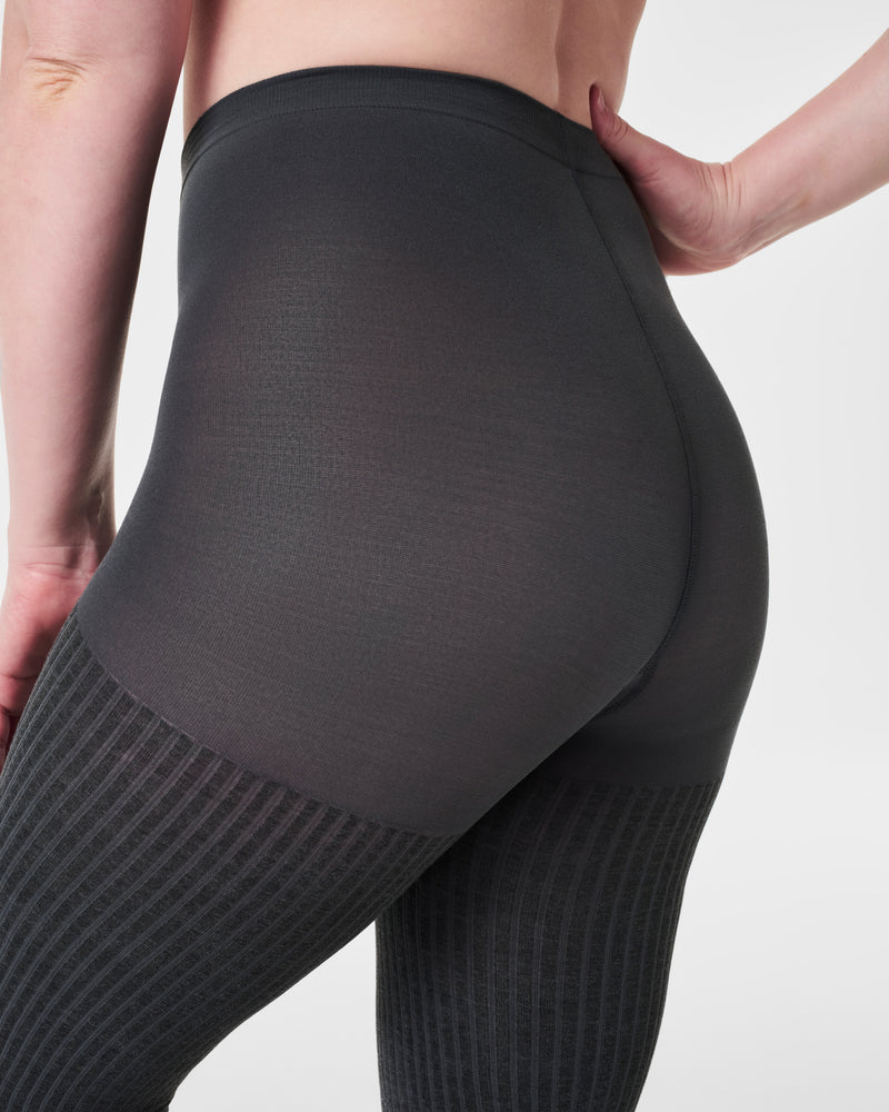 Rib Knit Shorty Tights - Image 4