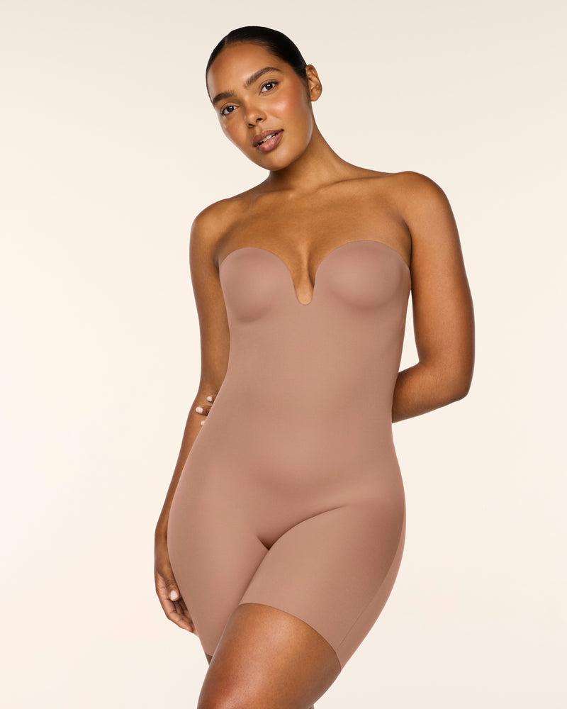 Strapless Mid-Thigh Bodysuit
