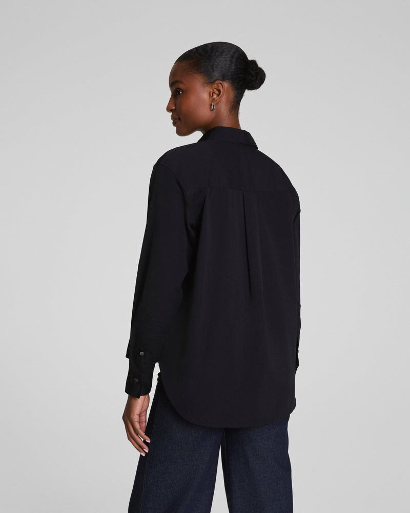 Poplin Oversized Button-Up Shirt - Image 2