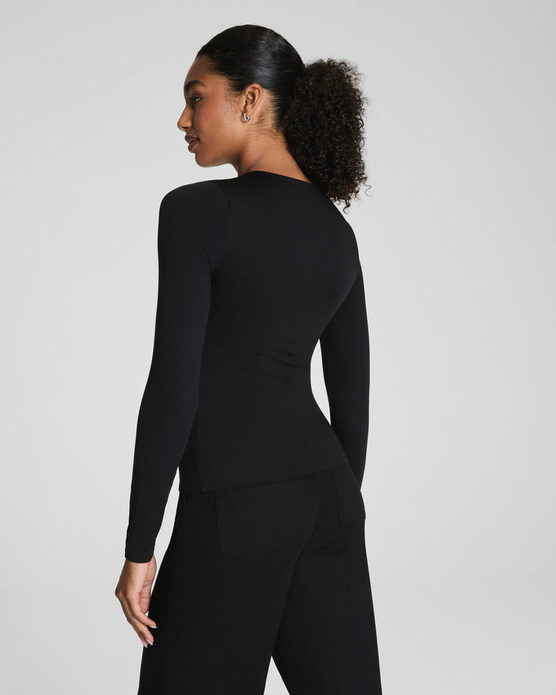 Jersey Crewneck Long Sleeve Top - Image 2