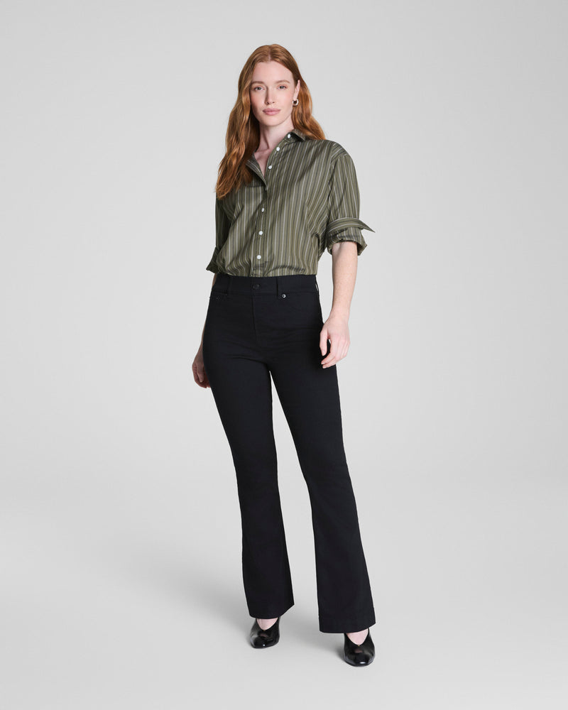 Pull-On Flare Jeans