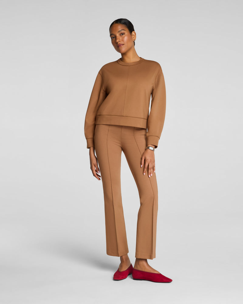 Ponte Crewneck Long Sleeve Top - Image 4