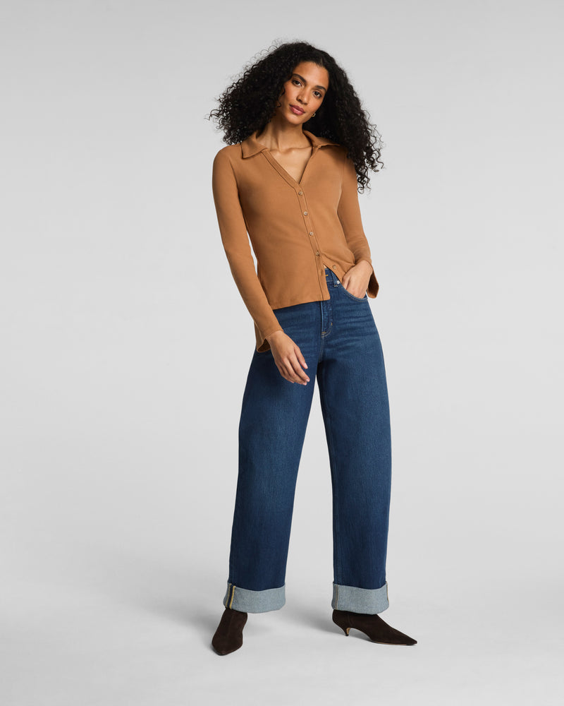 Ribbed Knit Button Down - Image 4