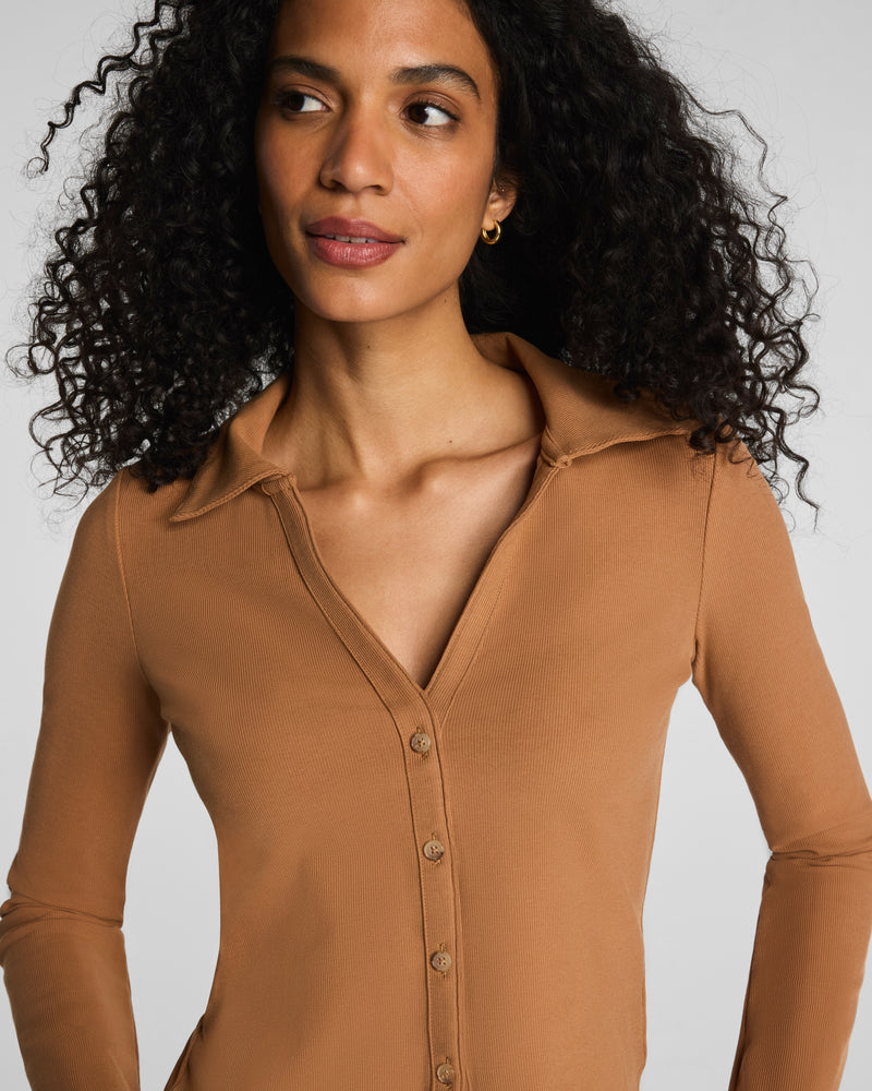 Ribbed Knit Button Down - Image 3