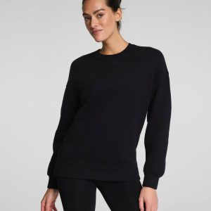 Cotton Fleece Crewneck Tunic