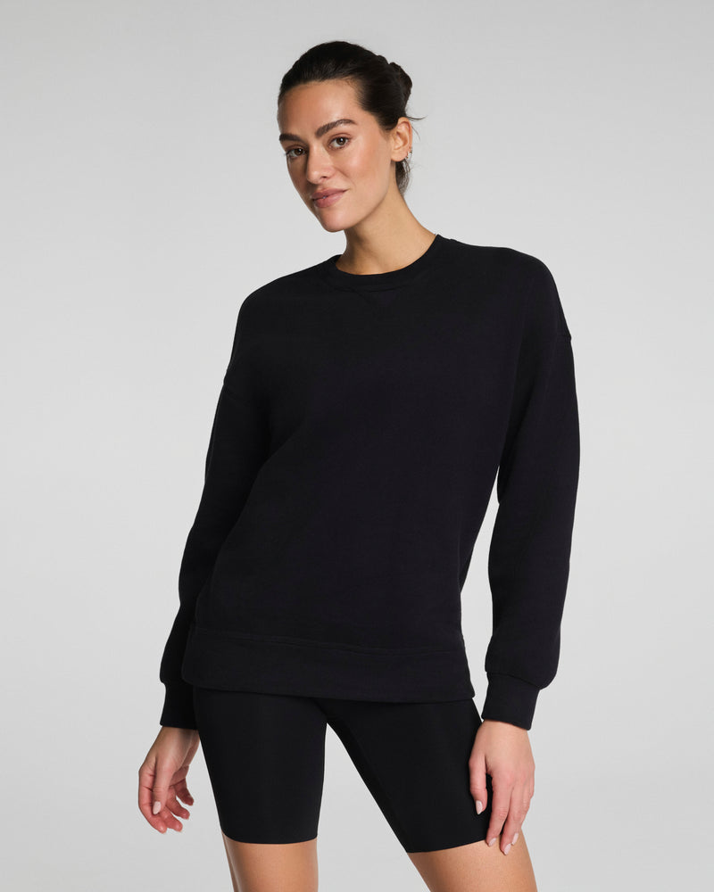 Cotton Fleece Crewneck Tunic