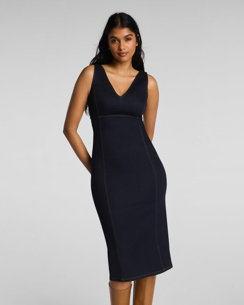 Denim Midi Dress - Image 3