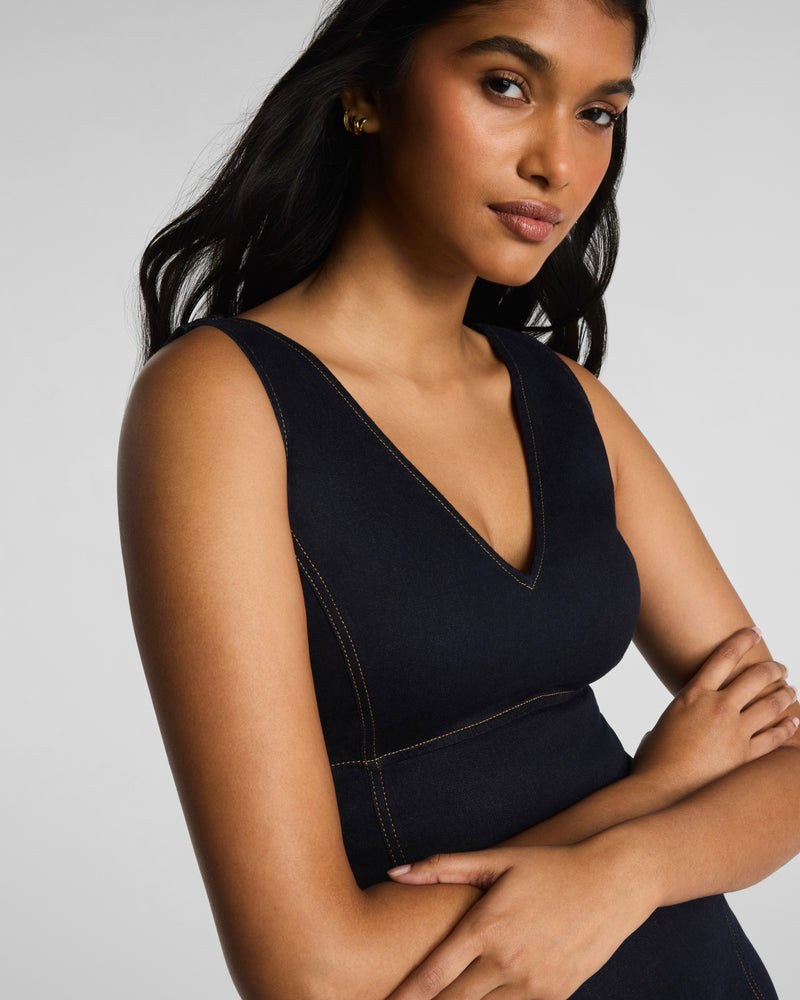 Denim Midi Dress - Image 5