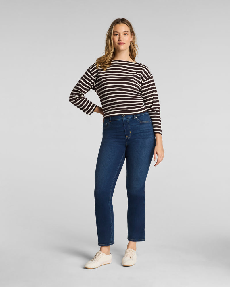 Pull-On Kick Flare Jeans