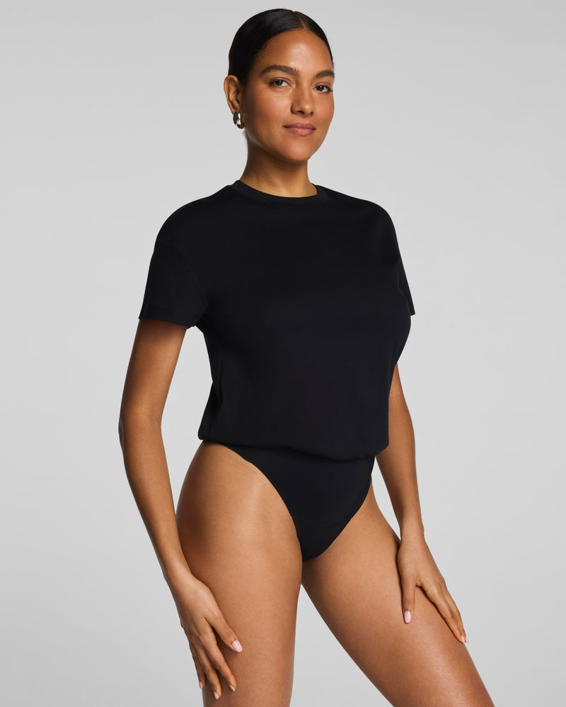 Lightweight Cotton Crewneck Short Sleeve Bodysuit