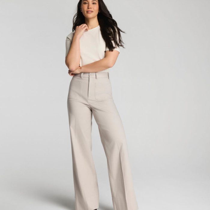 Wide Leg Pant with Patch Pockets