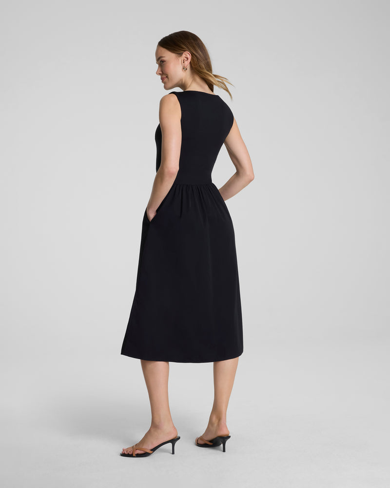 Jersey High Neck Midi Dress - Image 2