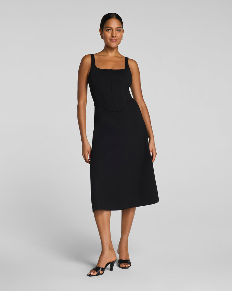 Ponte Fit and Flare Midi Dress