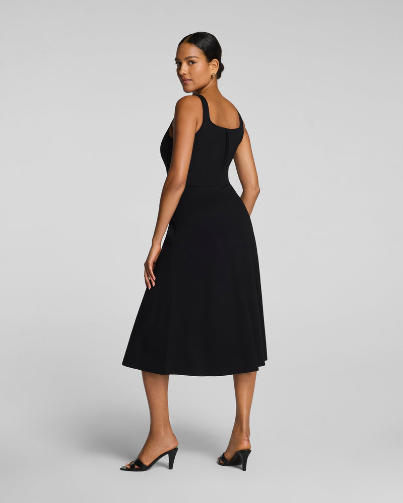 Ponte Fit and Flare Midi Dress - Image 2