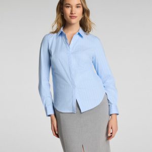 Poplin No-Gape Tailored Button Down