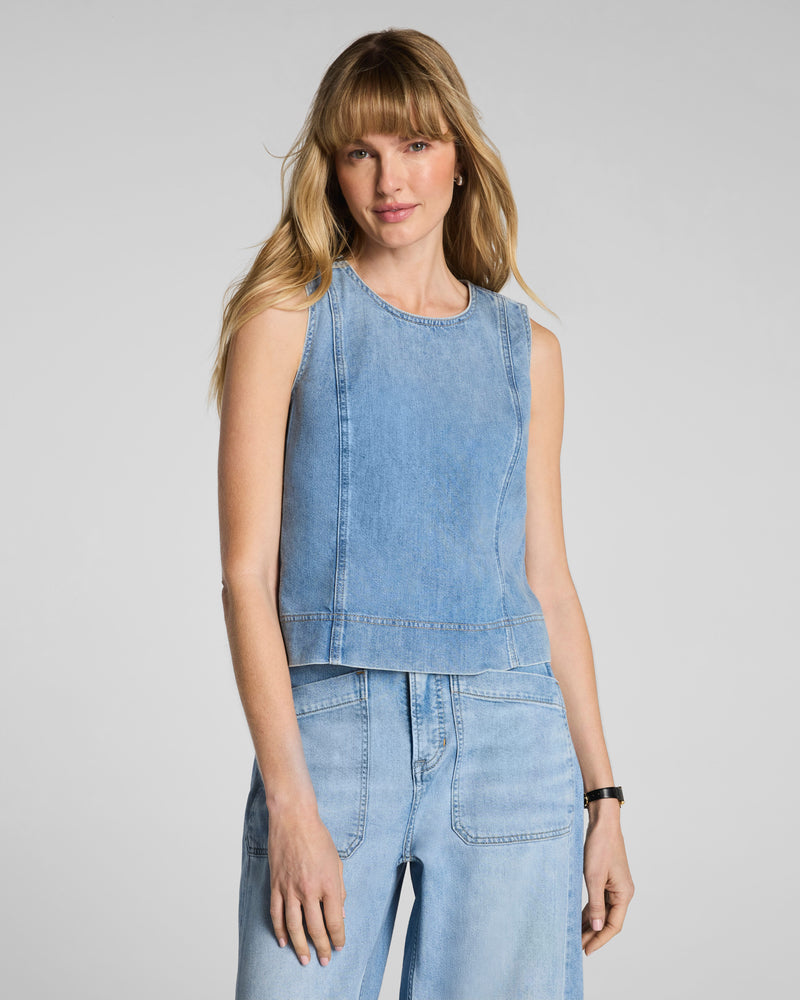 Lightweight Denim Shell Tank