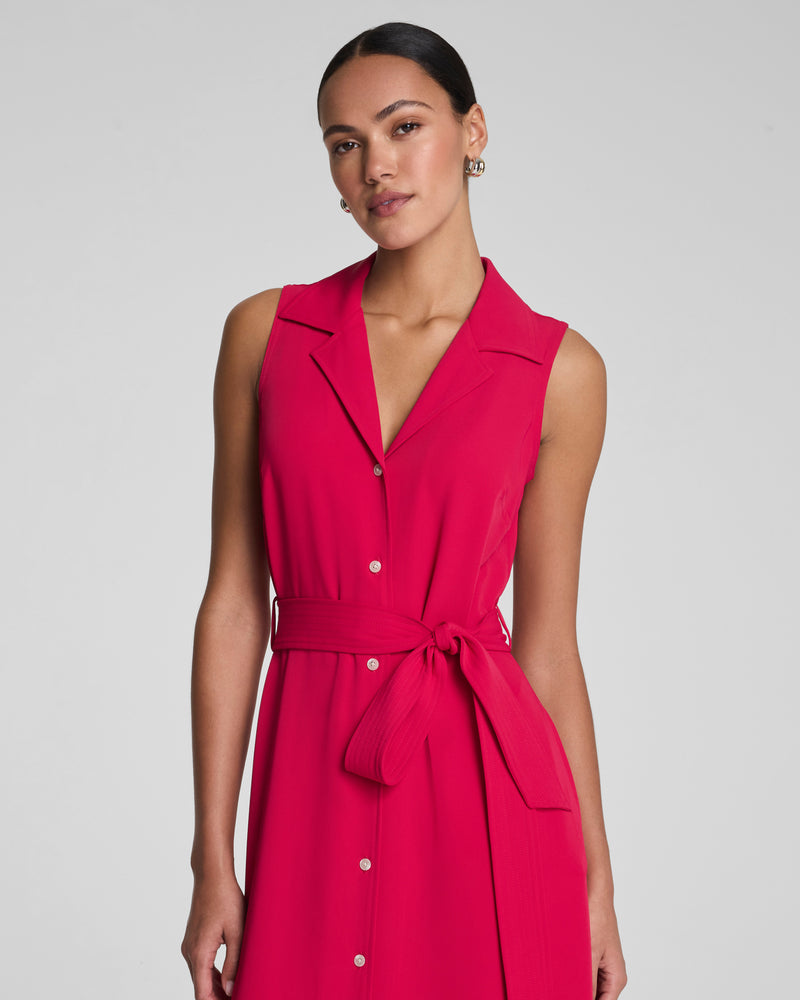 Belted Midi Shirt Dress - Image 3