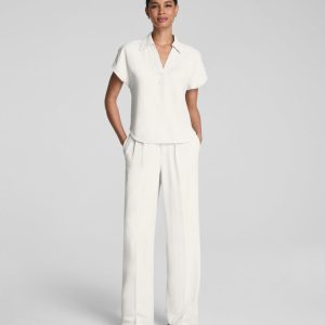 Pleated Wide Leg Pant