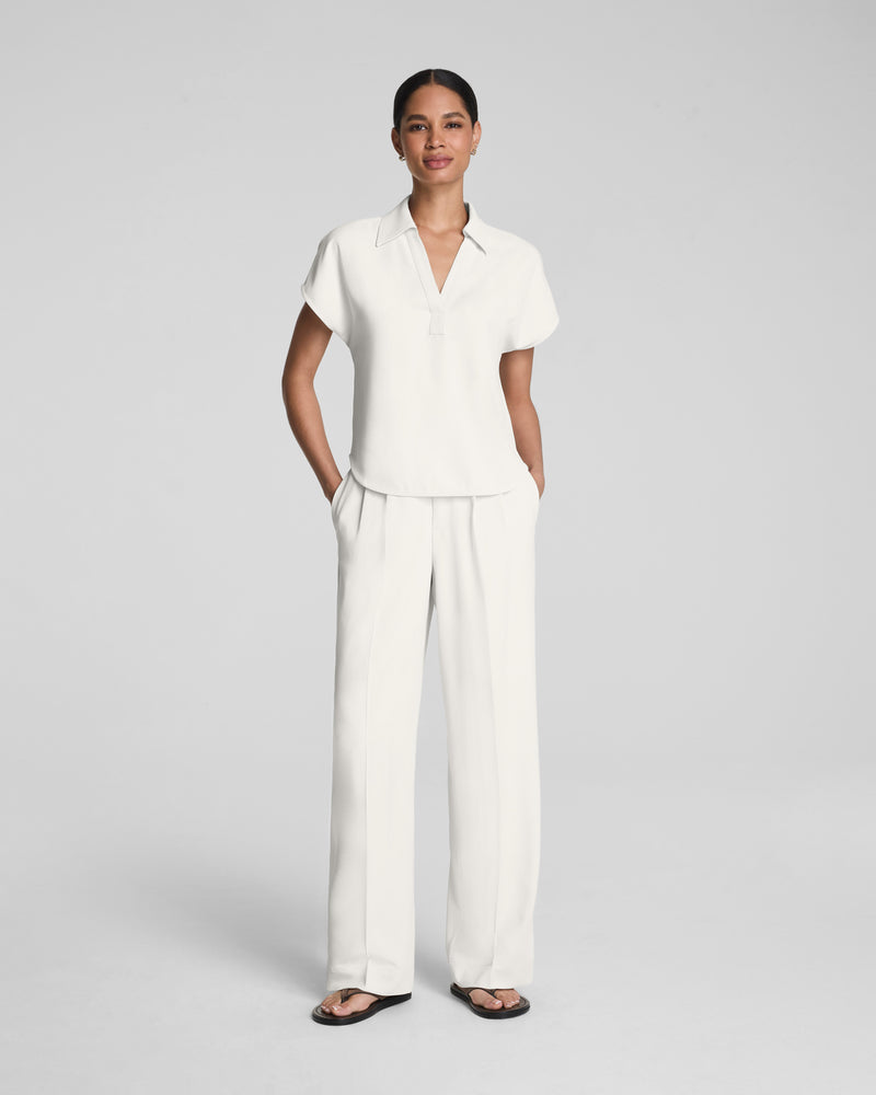 Pleated Wide Leg Pant