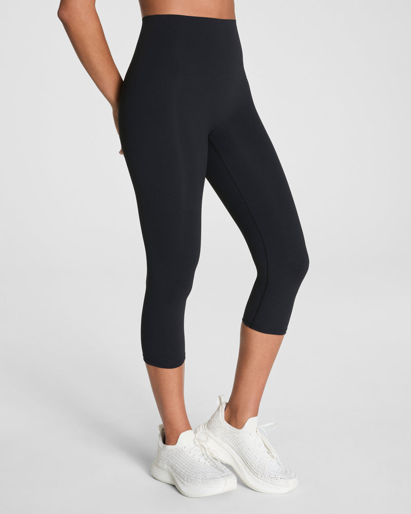 Cropped Leggings with Mid-Tummy Compression, 19"" - Image 2