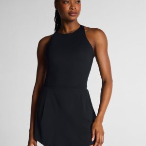 High Neck Cropped Tank with FlexForm Cups