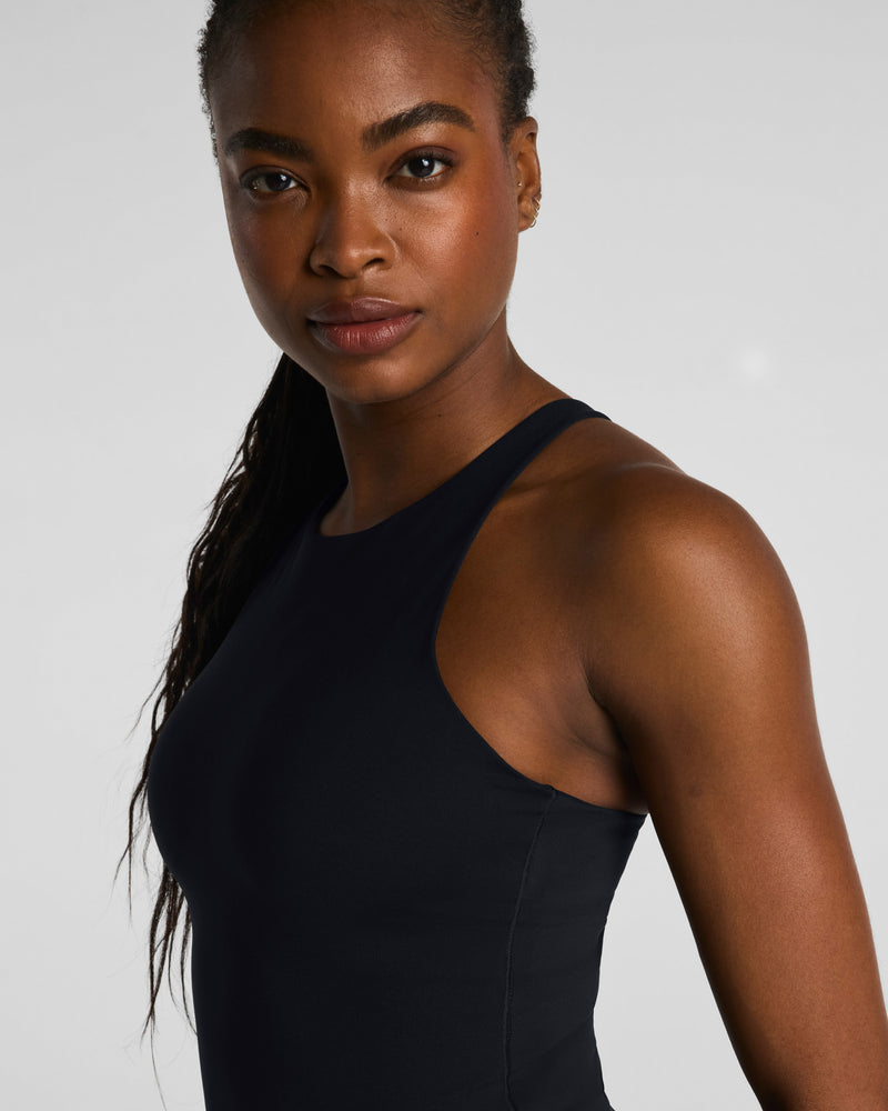 High Neck Cropped Tank with FlexForm Cups - Image 3