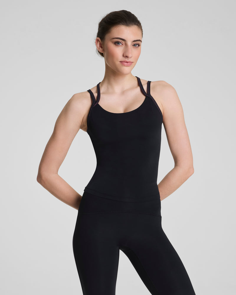 Scoop Neck Shelf Tank with StayCool Tech