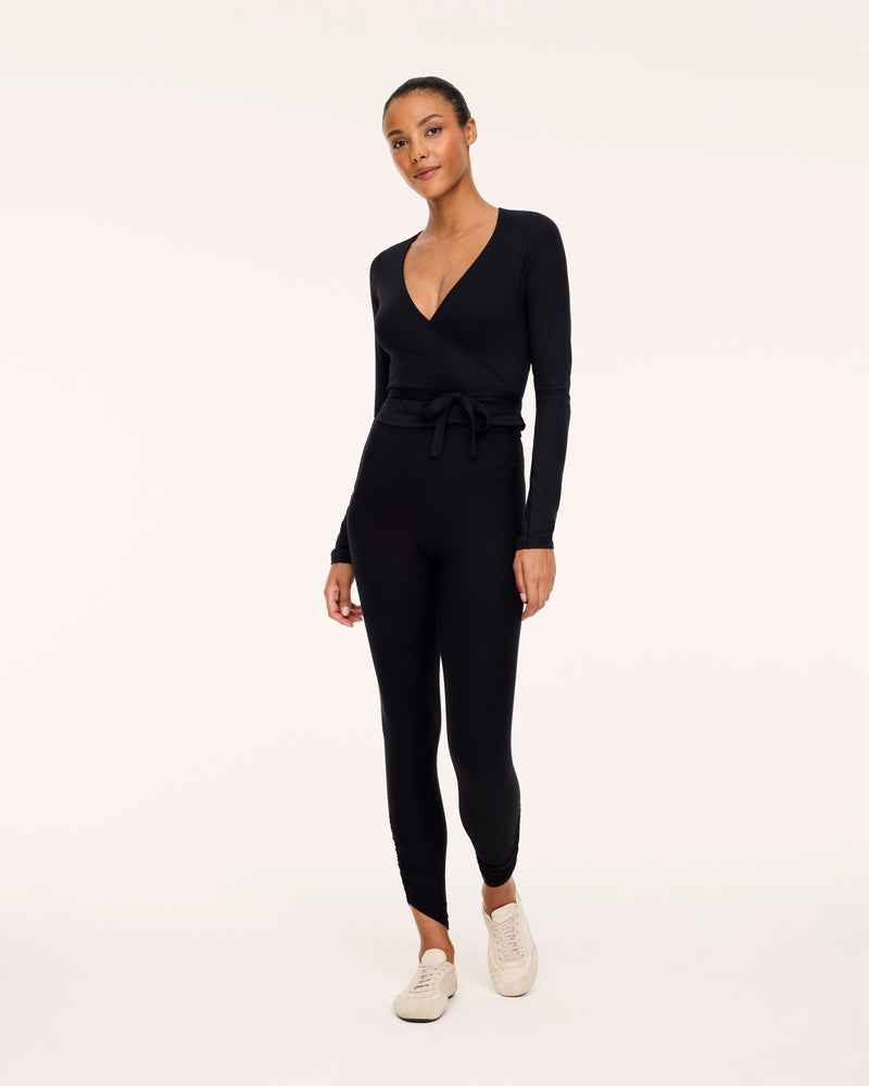 Ruched Full-Length Leggings